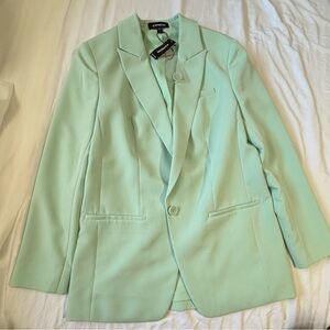Express Mint Green Blazer